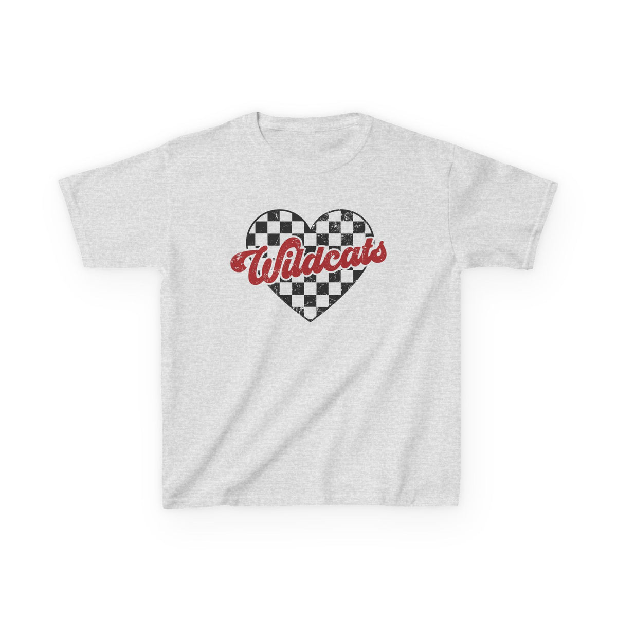 Girls Cotton Wildcat Heart Tee