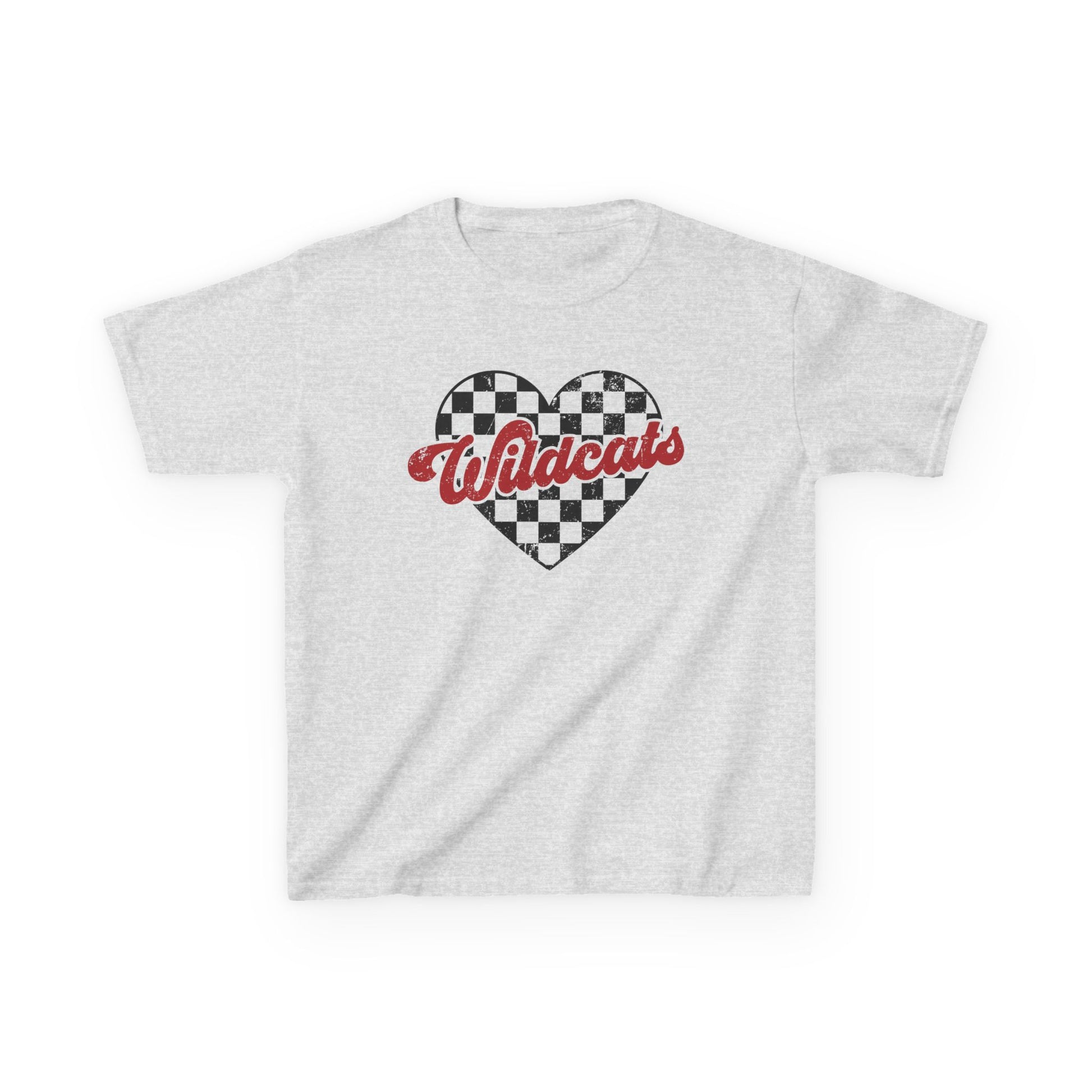 Girls Cotton Wildcat Heart Tee
