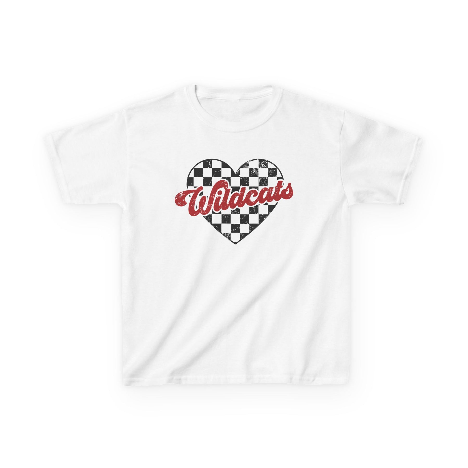Girls Cotton Wildcat Heart Tee