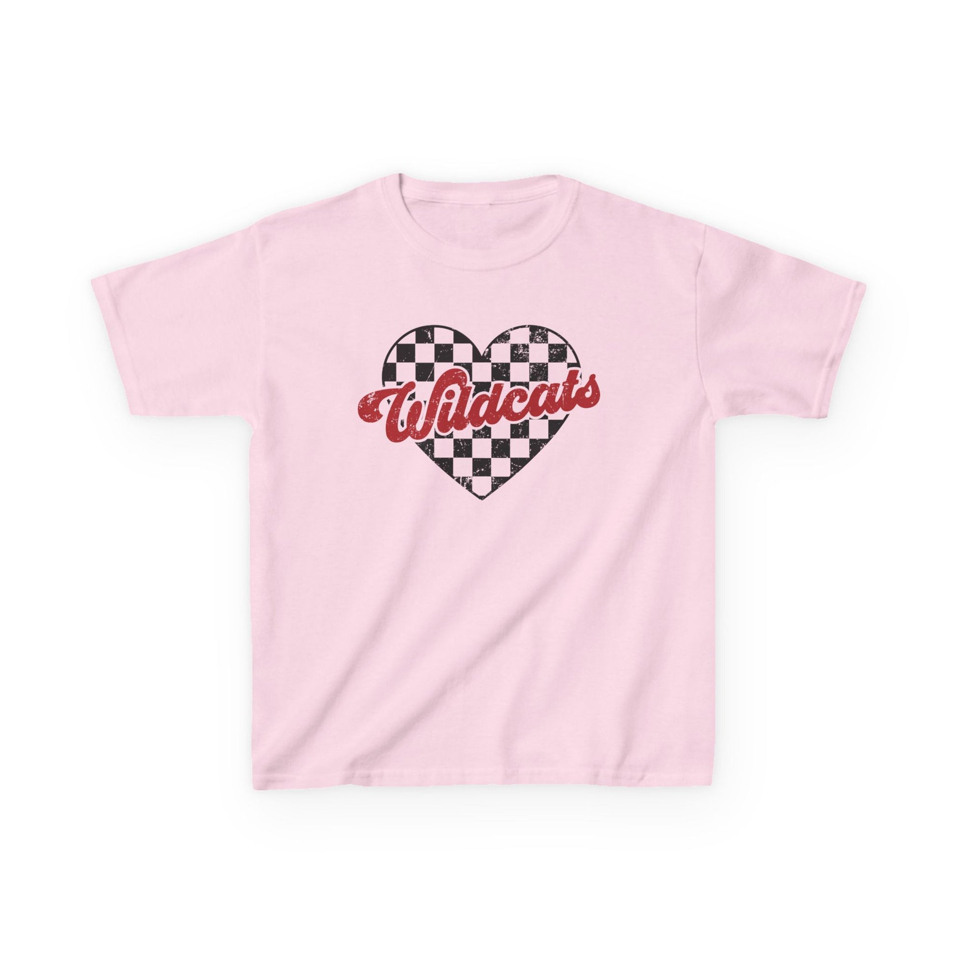 Girls Cotton Wildcat Heart Tee